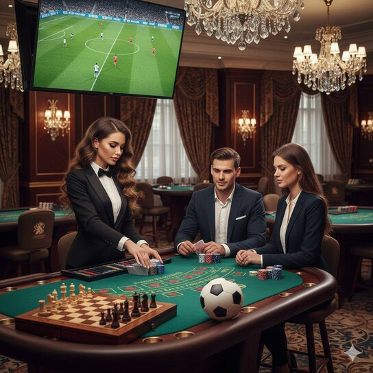 Luxurious Crypto Casino Background with glowing tokens